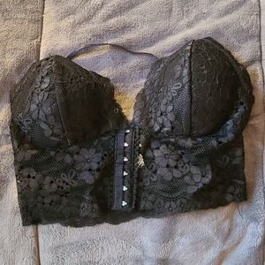 Black lace bralette